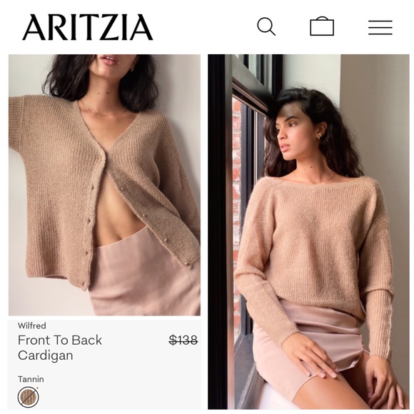 Wilfred Sweaters - WILFRED | Front To Back Mohair Cardigan Aritzia XS